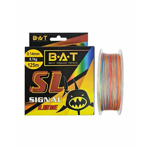 Леска плетеная BAT Signal Line 125 м Multicolor 0.14 мм