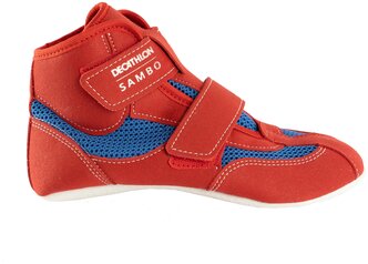 Обувь для самбо (самбовки) для детей 100 красная, размер: 37, цвет: Красный/Синий SAMBO Х Декатлон