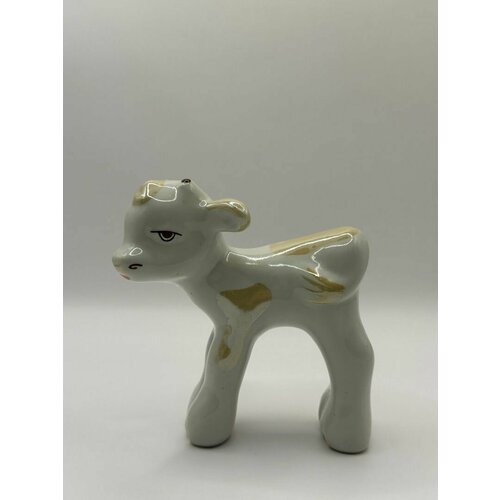 Фарфоровая Статуэтка Бычок Мартин Высота 11 см Винтаж СССР