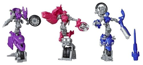 Трансформер Transformers Хромия, Арси и Элита-1. 52. Коллекционное издание: делюкс (Трансформеры Дженерейшнс Studio Series) E7198, розовый/фиолетовый/синий