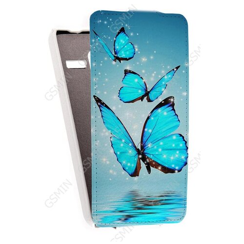 Кожаный чехол для Lenovo A850 + Art Case (Белый) (Дизайн 4/4) чехол mypads forever young для lenovo a850