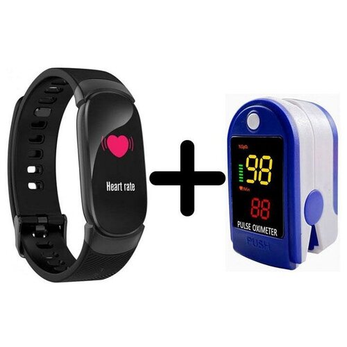 Умные часы BandRate Smart BRSQW1616BB-SET2 с пульсометром мониторингом кислорода в крови шагомером 595000₽
