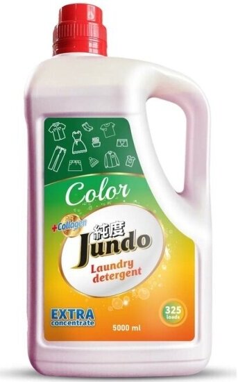 Гель для стирки Jundo Color для цветного белья, концентрированный, 5 л
