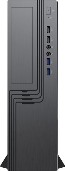 Корпус Slim Case Powerman EL555 Black PM-450TFX80+Bronze U3.0*2+U2*2+2*combo Audio: fan 9cm; intrusion switch mATX Mini-ITX (6188897)