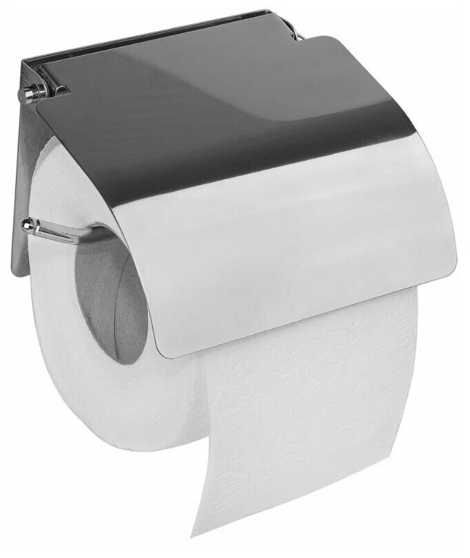 фото Держатель туалетной бумаги с крышкой Potato Spike, нержавеющая сталь