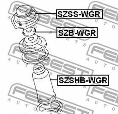 Подшипник опоры переднего амортизатора Febest SZB-WGR