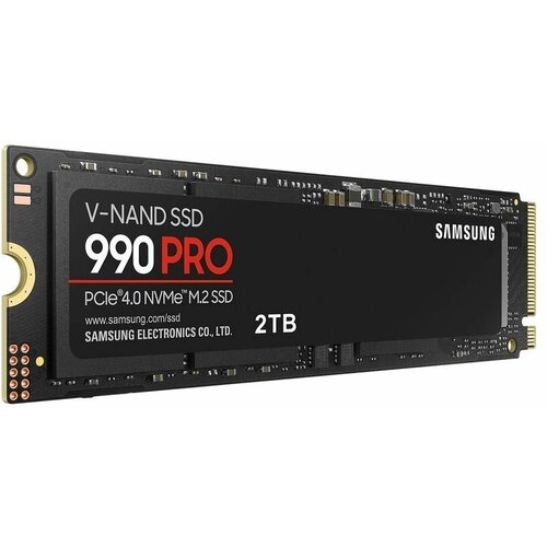 Жесткий диск SSD M2 2280 2TB Samsung 990 PRO Black Client MZ-V9P2T0BW PCIe Gen4x4 with NVMe 3D TLC 74506900 IOPS 1400K1550K MZ-V9P2T0BW 2605700₽