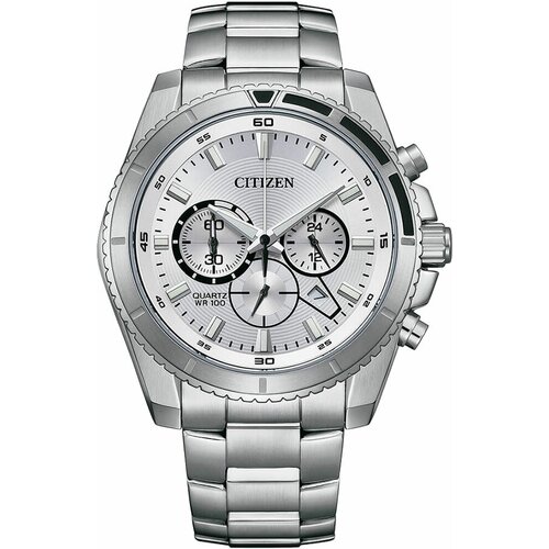 Наручные часы CITIZEN, серебряный японские наручные часы citizen ca7040 85l с хронографом