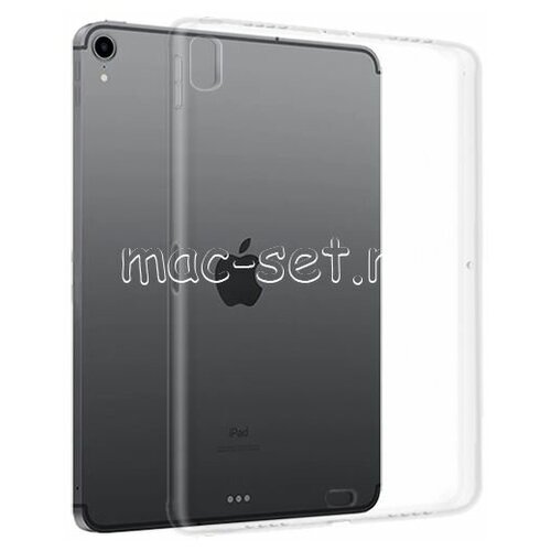 Чехол-накладка на Apple iPad Pro 11 (2018) силиконовая прозрачная 1.8 мм чехол с блокнотом для айпада ipad pro 11 дюймов 2018 год черный
