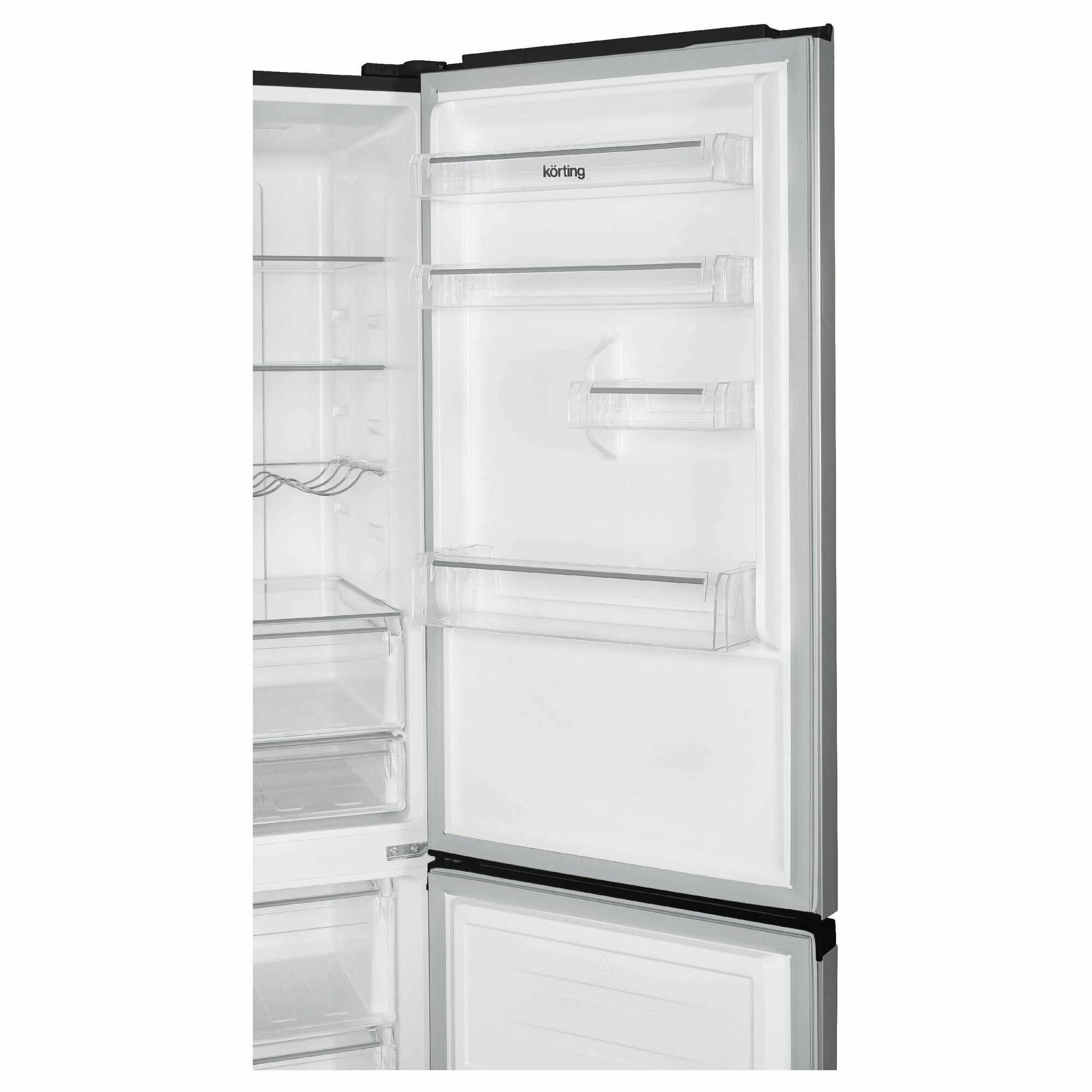 Двухкамерный холодильник Korting KNFC 62980 GN - фотография № 13