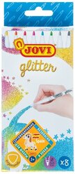 JOVI Фломастеры с блестками Glitter, 8 шт. (1608G)