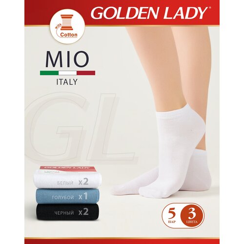Женские носки Golden Lady укороченные, 5 пар, размер 35-38, мультиколор