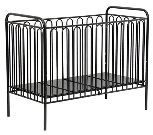 Кроватка Polini Vintage 150 металлическая, черный
