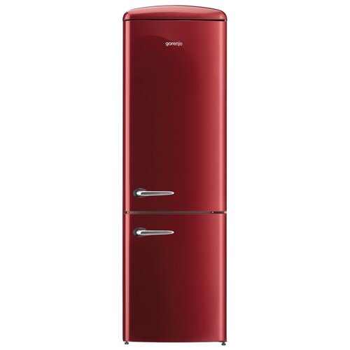 Холодильник Gorenje ORK 192 R, красный холодильник gorenje nrk620eabxl4 черный