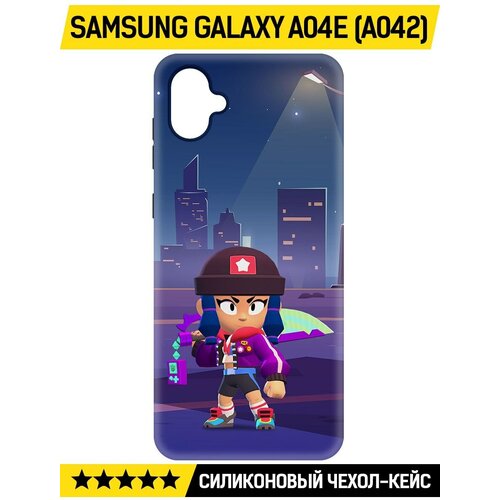 Чехол-накладка Krutoff Soft Case Brawl Stars - Героиня Биби для Samsung Galaxy A04e (A042) черный чехол накладка krutoff soft case brawl stars болотный джин для samsung galaxy a04e a042 черный