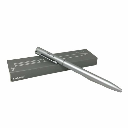 Ручка Lampo Fashion Metal Pen, серебристый корпус, цвет чернил черный