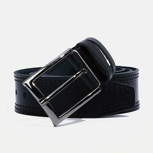 фото Ремень favorit, натуральная кожа, длина 110 см., черный