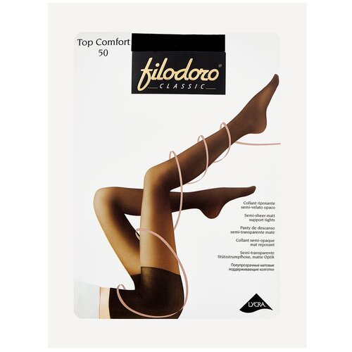 Колготки Filodoro Top Comfort, 50 den, размер 2, черный