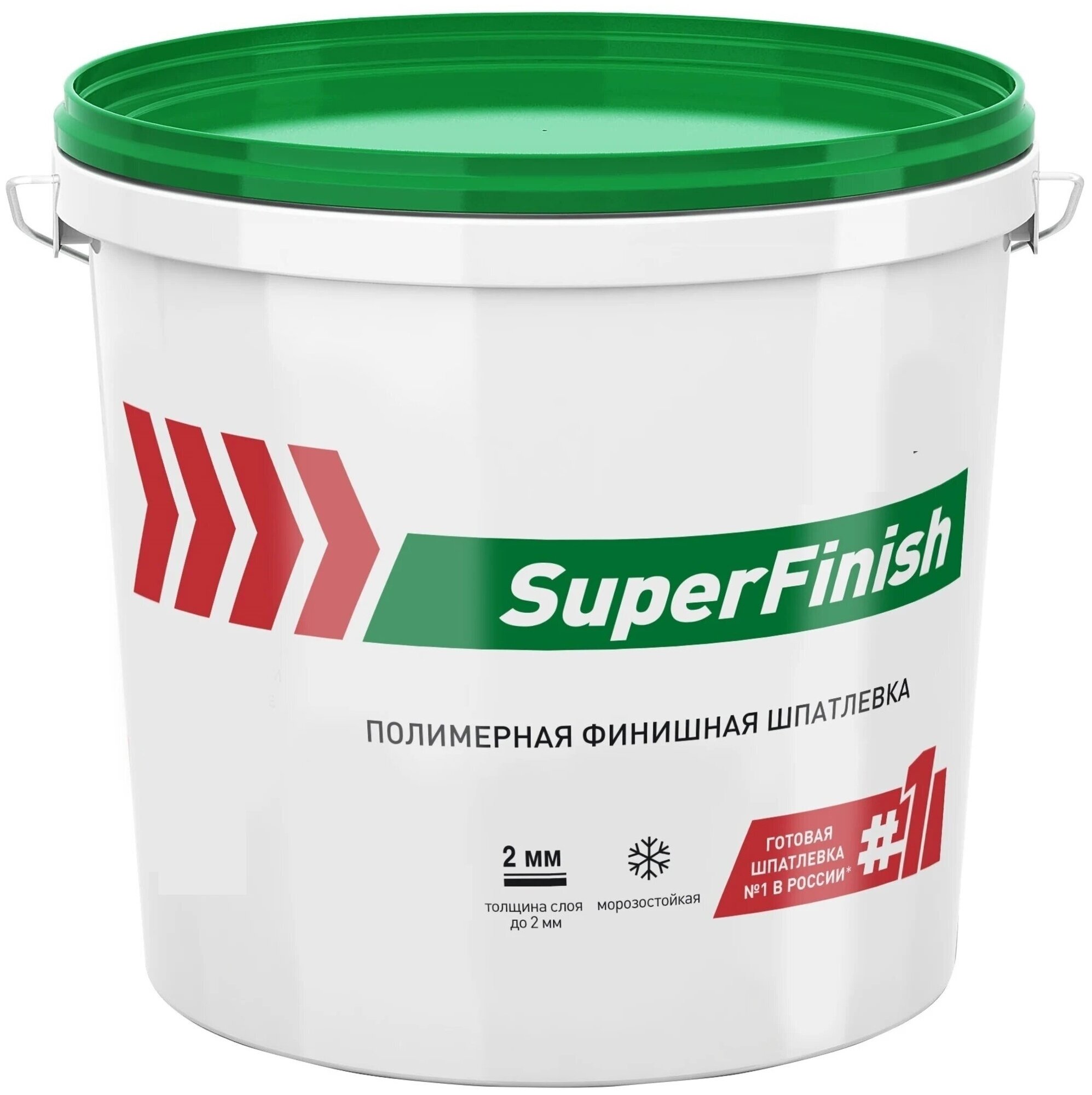 Шпаклёвка готовая финишная SuperFinish 5 кг для подготовки основания под окрашивание поклейку обоев нанесение других декоративных покрытий