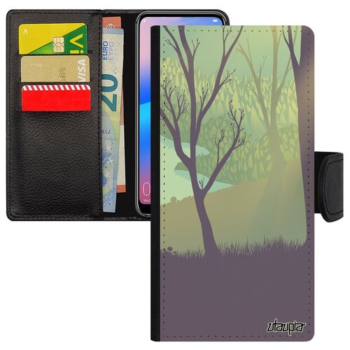 фото Чехол-книжка на смартфон xiaomi redmi 6a, "лесные розы" розы лес utaupia