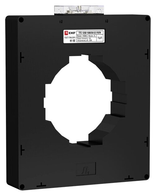 Трансформатор тока ТТЕ-125-2000/5А класс точности 05 (большой корпус)  EKF TTE-125B-2000 (1 шт.)