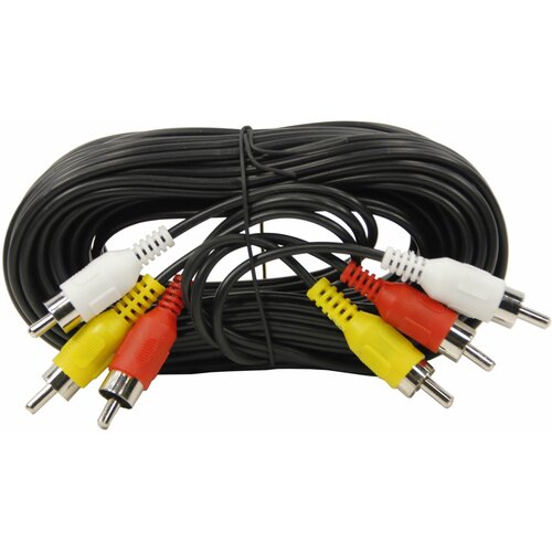Аудио кабель TWIST: тюльпаны 3RCA-3RCA межблочный, стерео, 5 метров кабель 3rca 3rca тюльпаны 15 метров синий