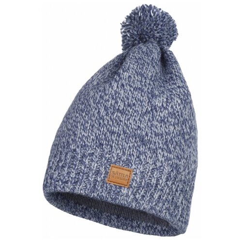 фото Шапка "satila" plexy серый/синий/бежевый 56