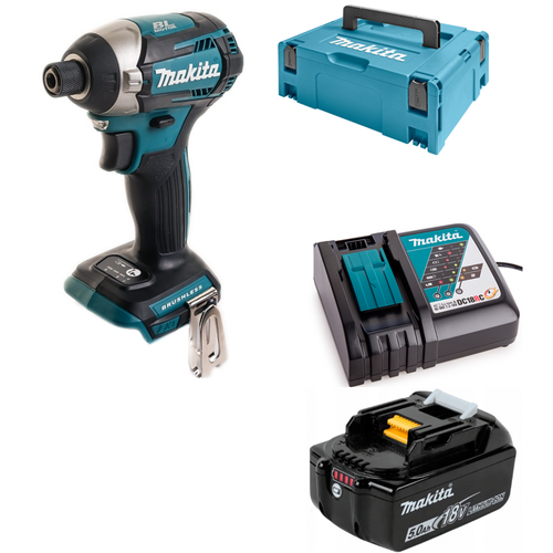 Аккумуляторный ударный винтовёрт Makita DTD154RT1J 18V 1x50Ah Li-Ion MakPac 4062300₽