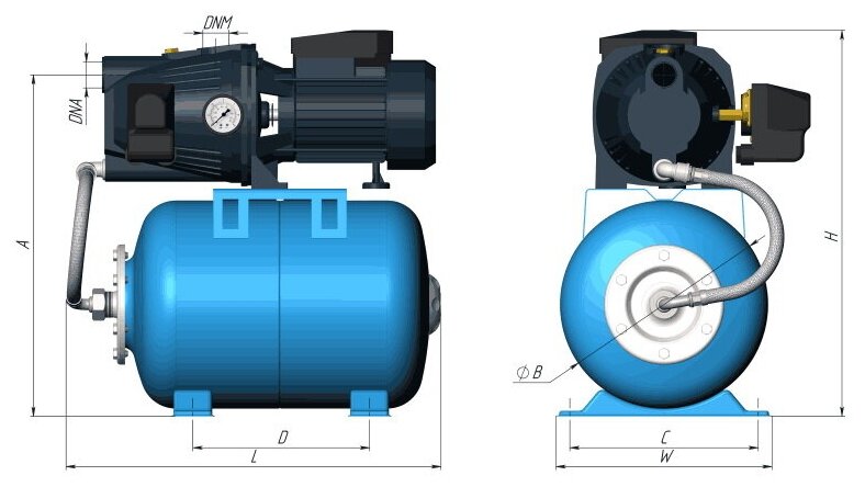 Автоматическая станция водоснабжения UNIPUMP - фото №4