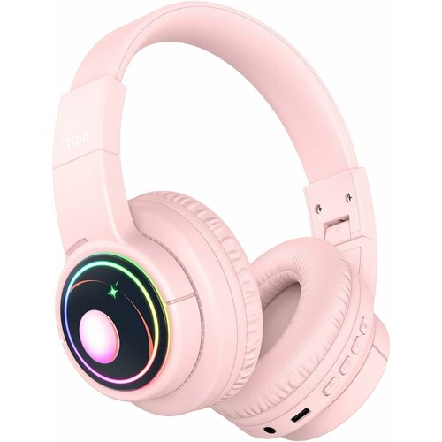 Беспроводные детские наушники Tribit Starlet 02 Pink с подсветкой 193900₽