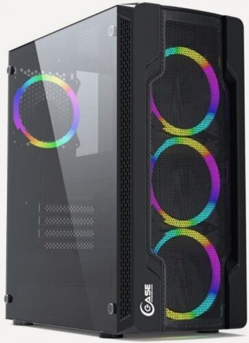 Изображение товара Корпус Powercase Mistral X4 Mesh LED, черный (CMIXB-L4)
