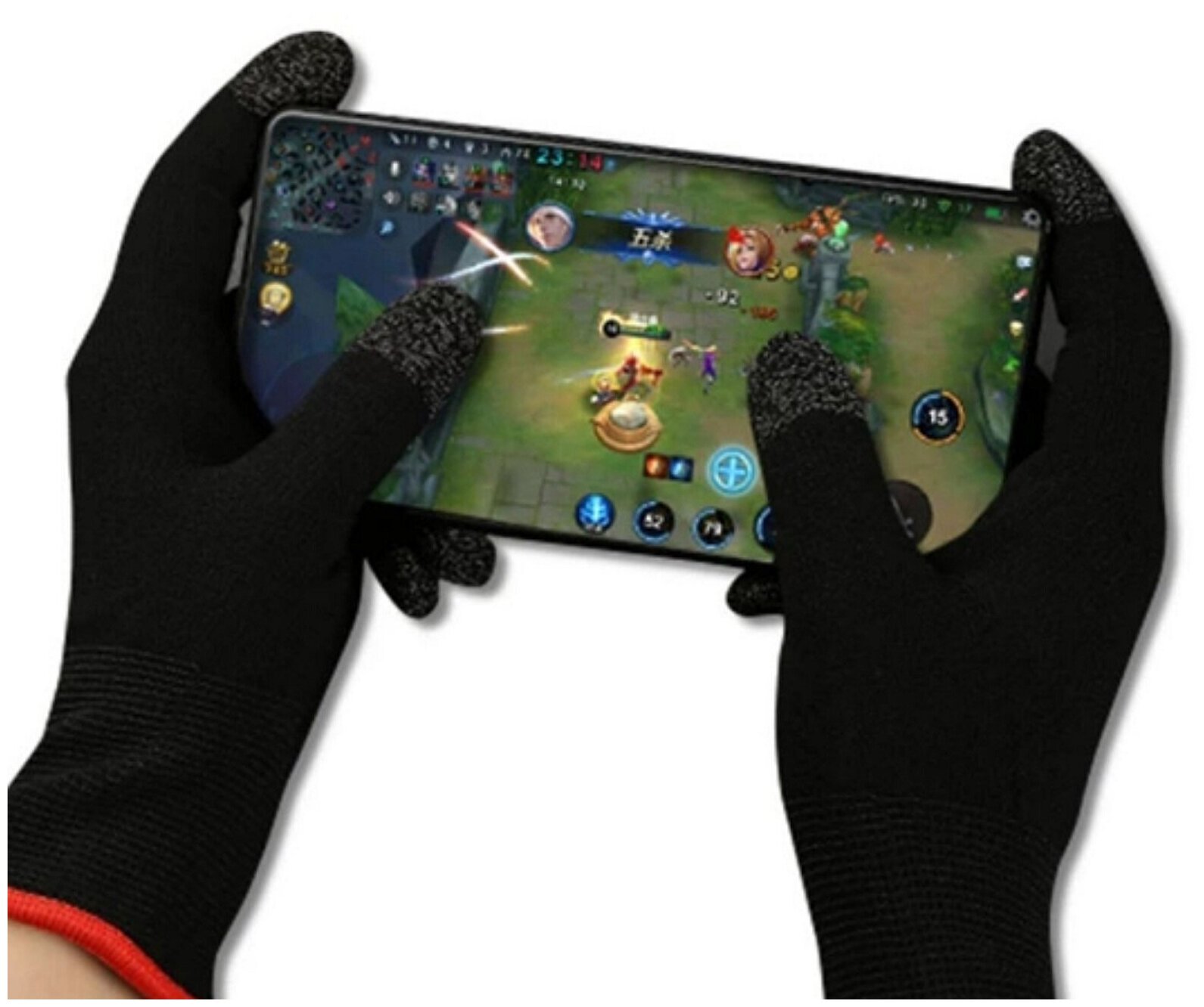 Игровые сенсорные перчатки Battle Fire Store напальчники напалечники для PUBG AndroidiOS защита сенсора от пота