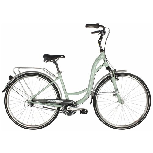 Женский велосипед Stinger Barcelona STD, год 2021, цвет Зеленый, ростовка 19