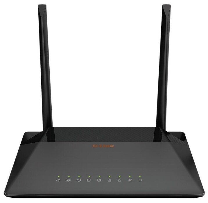 Wi-Fi роутер D-Link Dsl-224/r1a, 300 Мбит/с, 4 порта 100 Мбит/с, чёрный D-link 10340664 .