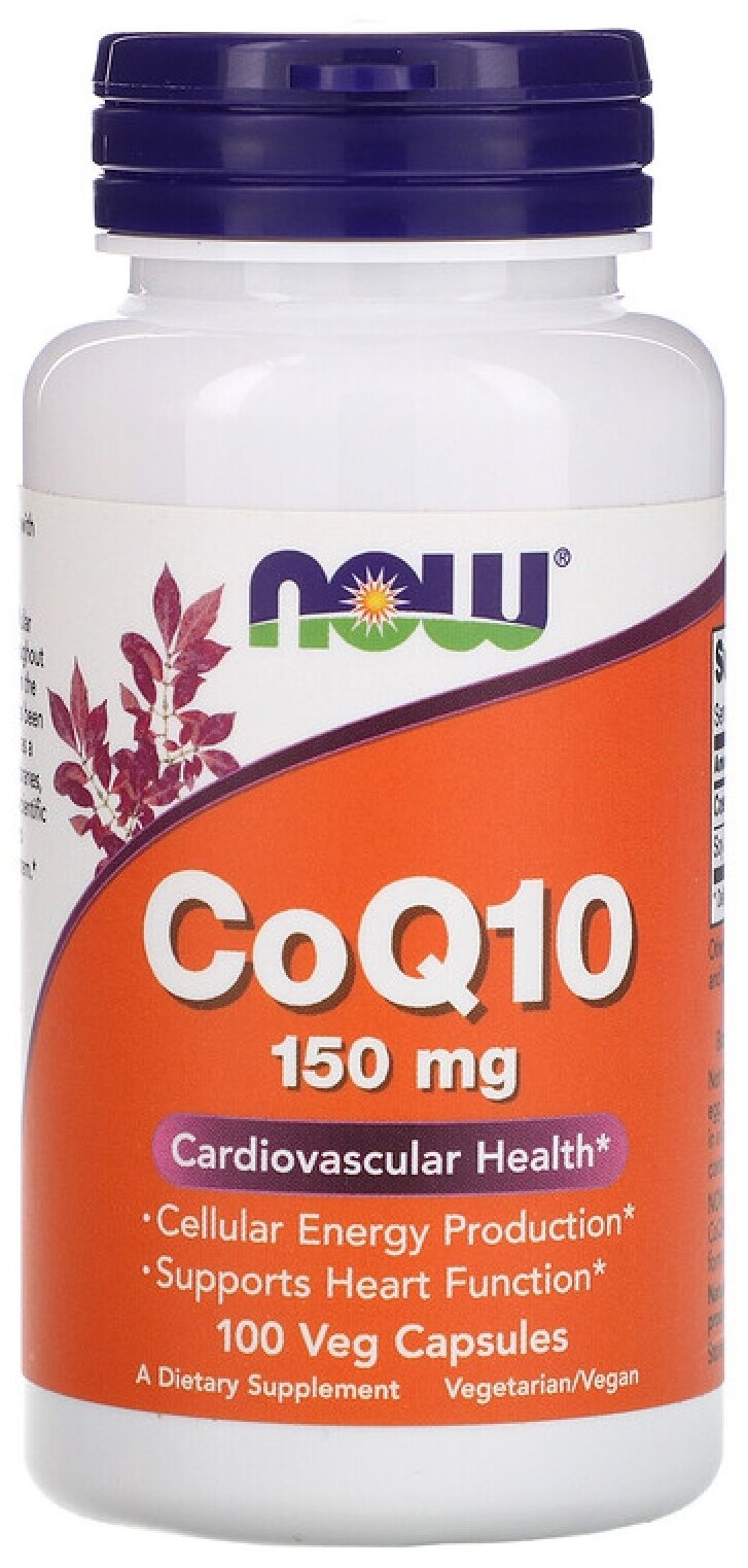 Капсулы NOW CoQ10, 80 г, 150 мг, 100 шт.