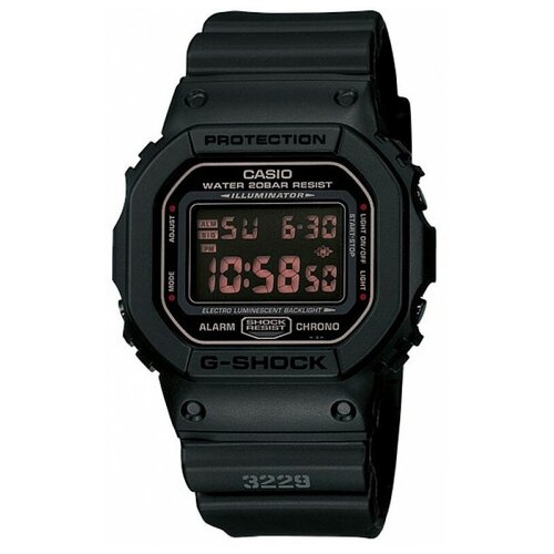 Наручные часы CASIO G-Shock DW-5600MS-1, черный часы casio dw 291h 9a