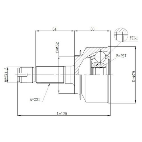 Шрус Привода Double Force DOUBLE FORCE арт. DFCV047