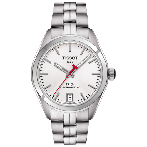 наручные часы tissot t classic белый серебряный Наручные часы TISSOT T-Classic, серебряный, белый