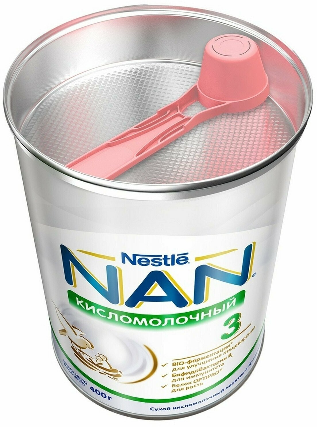 Молочко Nestle NAN 3 Кисломолочный детское 400 г NAN (Nestle) - фото №20