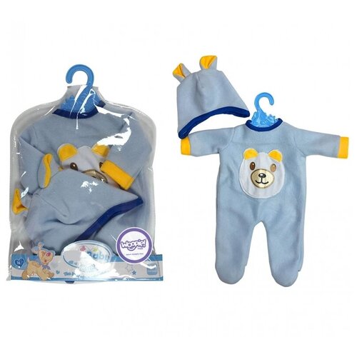 WOOPIE Комплект одежды (комбинезон и шапка) для кукол 43-46 см /Одежда для Baby Born / Одежда для куклы