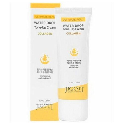 Крем для лица антивозрастной с коллагеном Jigott Ultimate Real Collagen Water Drop Tone Up Cream, 50 мл