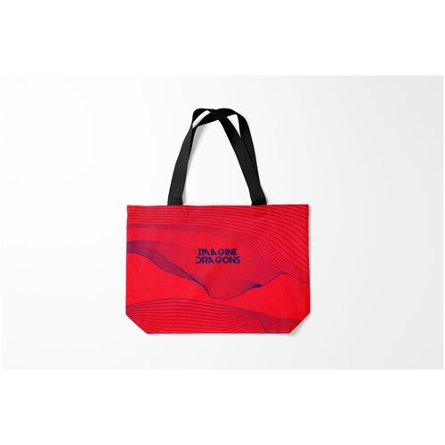 фото Сумка-шоппер / 46х35 см / рок / imagine dragons burnettie