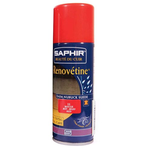 Красная краска для замшевой обуви Saphir Renovetine