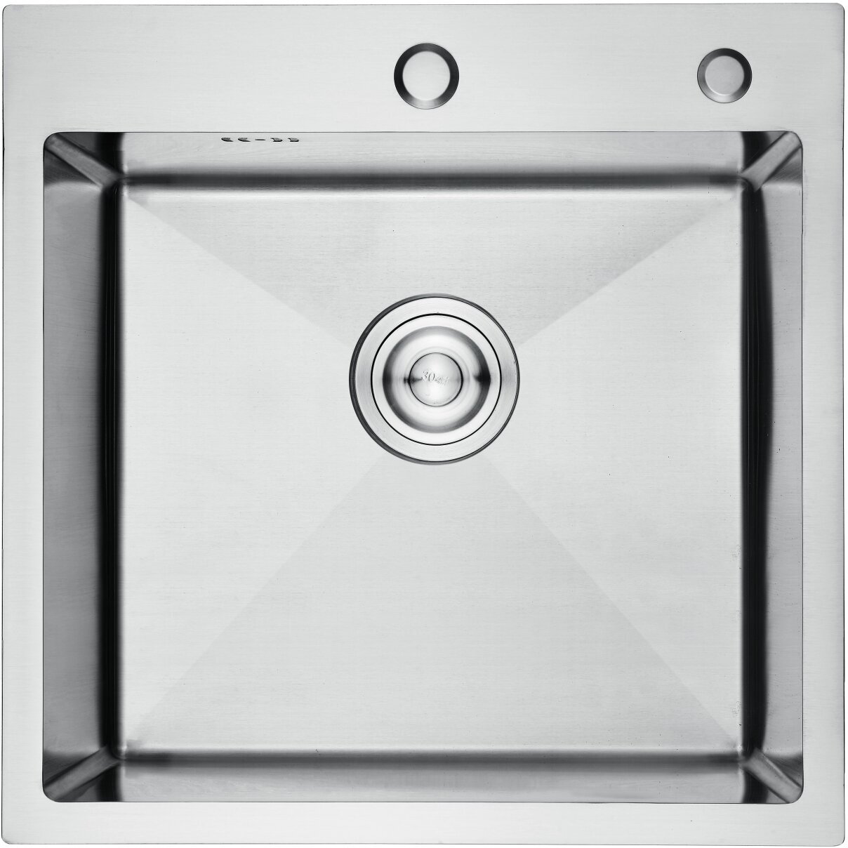 Кухонная мойка Gerhans 50x50 из нержавеющей стали с PVD покрытием