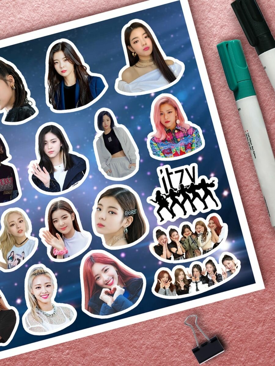 Наклейки ITZY k pop Стикеры Итзи кей поп