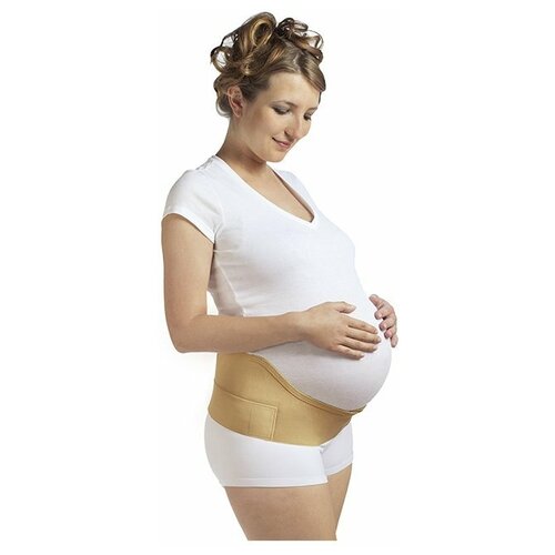 Бандаж эластичный для беременных модель 0601 размер 3, обхват бедер 105-120 см (бежевый)