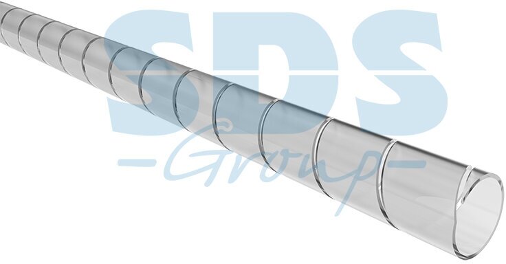 Кабельный спиральный бандаж  диаметр 6 мм длина 2 м /SWB-06/ прозрачный REXANT