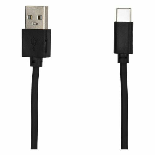 Кабель SunWind USB Type-C (m) - USB (m), 1м, 3A, черный