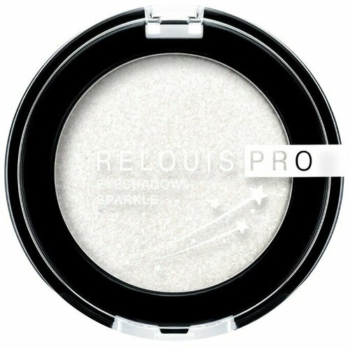 Тени для век Relouis PRO Eyeshadow Sparkle, тон 01 snow/белый, 2.9 г