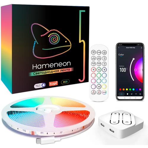 Светодиодная лента Hameneon 5м, 12В, IP65, 60 LED/m RGB